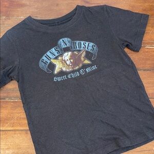 Black Short Sleeve Tee with Graphic Design